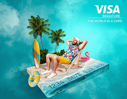 ​​​​Visa Card Ad Design | تصميم إعلان بطاقة فيزا