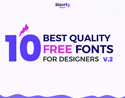 10 Best free typography fonts for designers. V.2