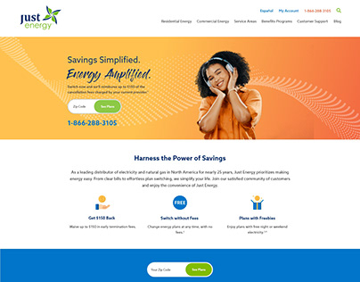Just Energy Homepage