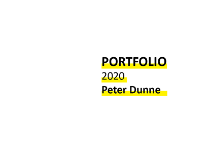 Portfolio 2020 Peter DUnne