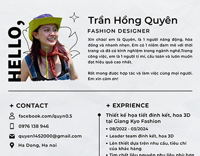 CV Fashion Designer