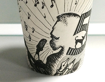 Personalized doodles | Paper Cup Art