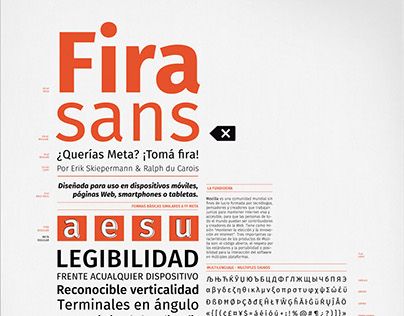 Espécimen tipográfico - Fira Sans