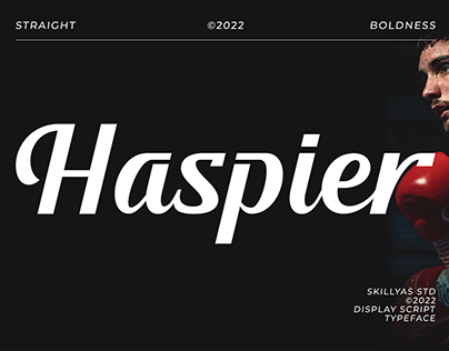 The Haspier Straight Script Font Free Font
