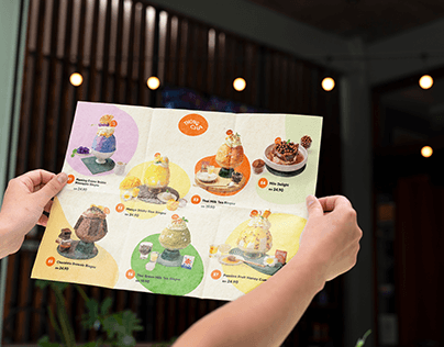 Thai Bingsu and Drinks Menu Design