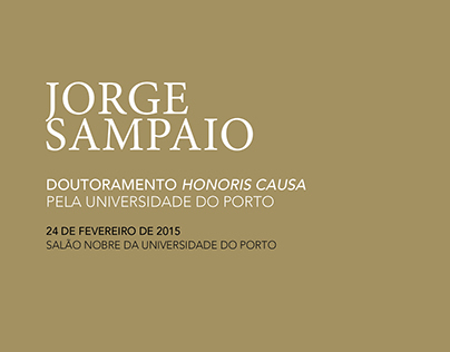 Brochura Doutoramento Honoris Causa Jorge Sampaio