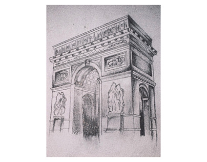 Urban sketching “Arc de Triomphe”