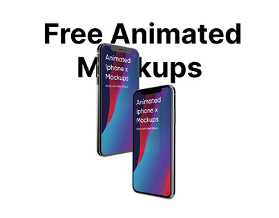 Free animated mockups Iphone x