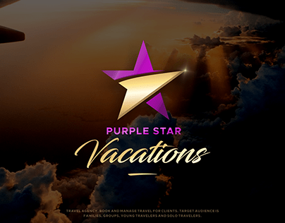 Purple Star Vacations Logo (Travel Agency)