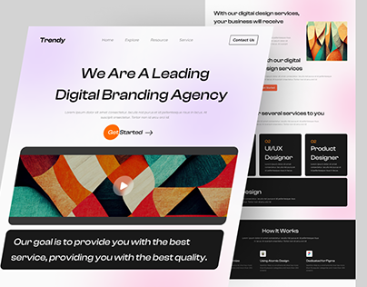 Trendy - Branding Agency Landing Page