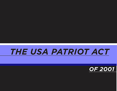USA Patriot Act InDesign layout project