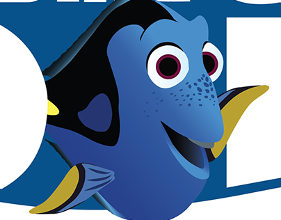 Recreated the Finding Dory Logo for a School Project