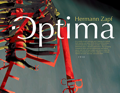 Typeface Poster: Optima