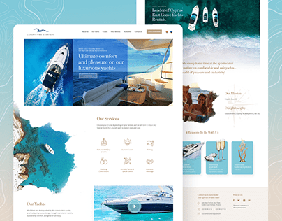 Luxury Yacht Rentals-website redesign