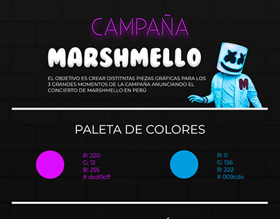Marshmello Tour- Campaña gráfica