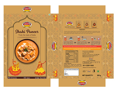 Packaging Design - Ready To Eat Food - Rajasthani Theme