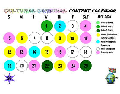 UAlbany Cultural Carnival Content Calendar