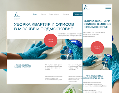 Cleaning company website