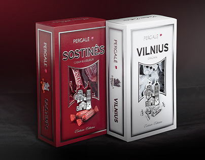 VILNIUS&SOSTINĖS sweets package design.