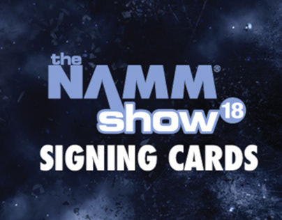 Artist Signing Cards for NAMM Show 2018