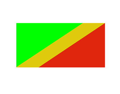 Reproduction du logo du drapeau du Congo Brazaville