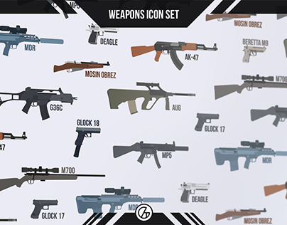 Weapons Icon Set