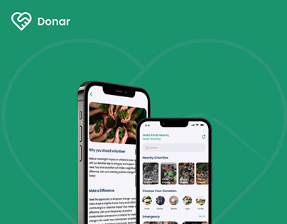 Donar - Donation App UX UI Case Study