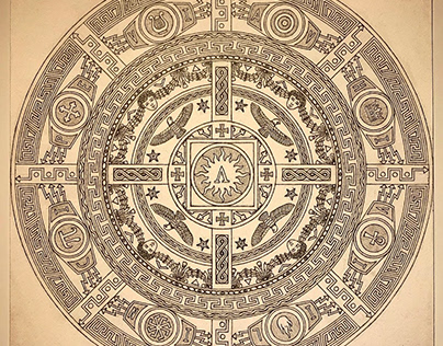 Western-european themed Mandala