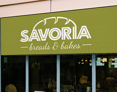 Savoria Breads and Bakes shop Logo Brand Design