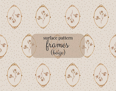 vintage frames dotted delicate surface pattern design