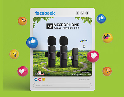 K9 Dual Wireless Microphone | Social Media Post