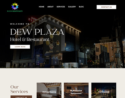 DEW plaza website poc (desktop)