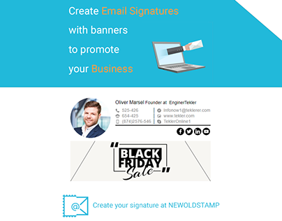 Promotion email signature