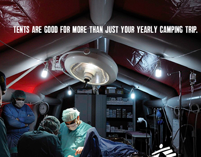 Mock Doctors Without Borders Ad - Tents