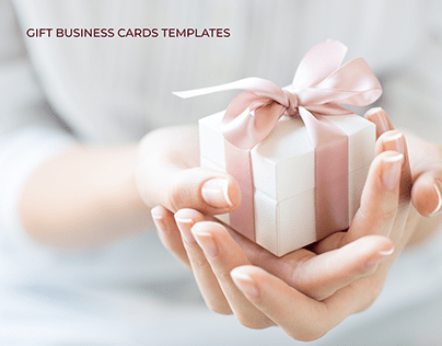 Gift business cards templates