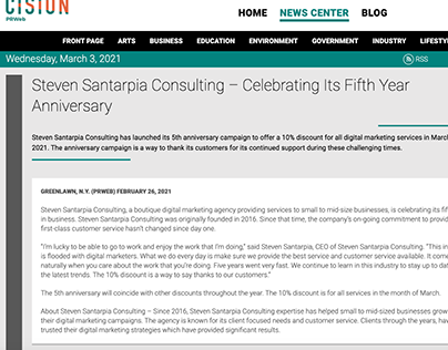 Santarpia Consulting Celebrates 5 Year Anniversary