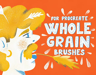 Free - Whole Grain Brushes for Procreate