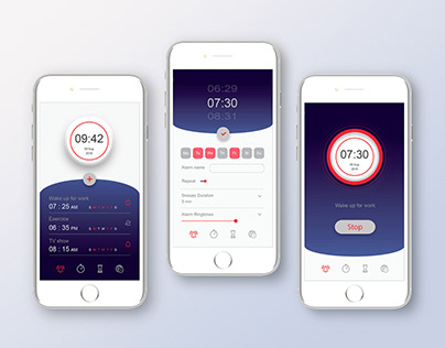 Mobile alarm clock app