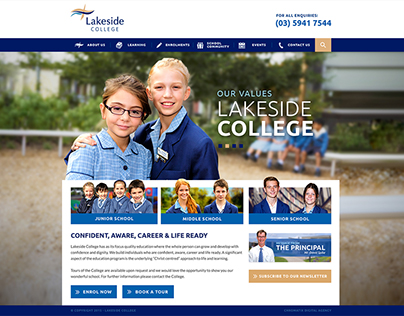 Lakeside College - Website Design
