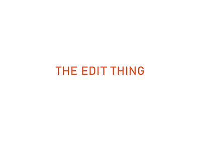 The Edit Thing v1