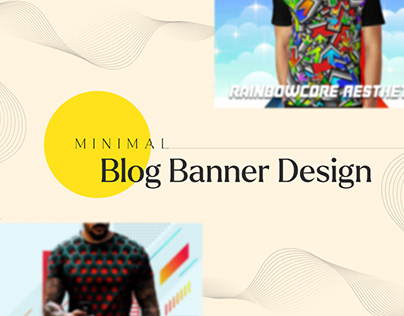 Minimal Blog Banner Design For T-shirt Brand