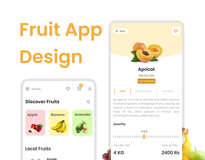 Fruit App Design With Quick Order Feature
