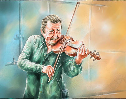 Old Violin Player