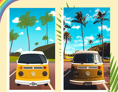 Aloha State - Ilustração Digital