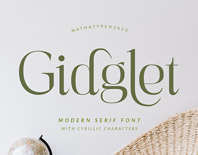 Gidglet - Serif Font