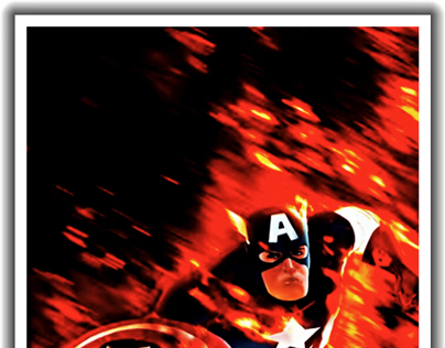 Comic illustration of Captain America