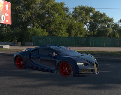 Render Chiron Bugatti
