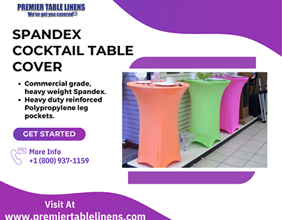 Spandex Cocktail Table Cover
