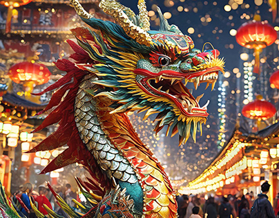 Dragon's Revelry: Spectacle of Chinese New Year