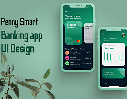 Penny Smart - An online mobile banking App UI design